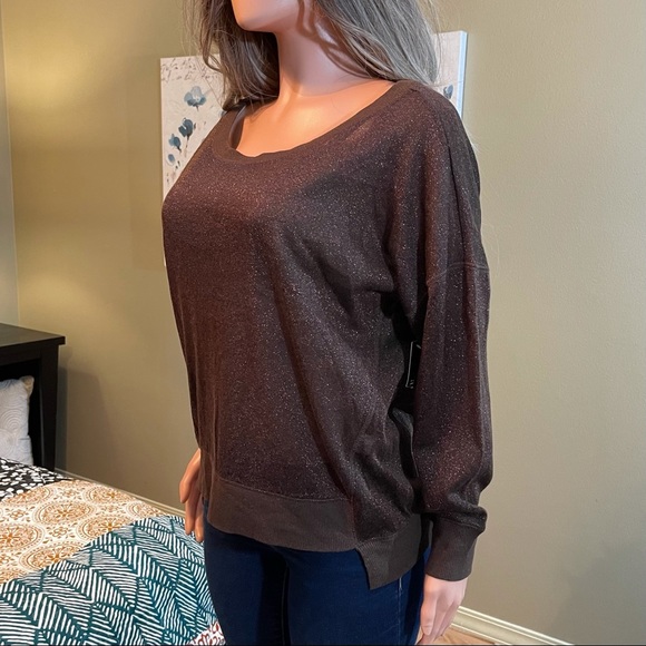 a.n.a Sweaters - NWT brown shimmer lightweight sweater